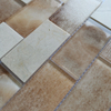 Warm Beige Color Wall Paper Stick on Back Texture Pattern 2*4 Inch Glass Mosaic Tiles