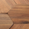 Solid Wood Hexagon Style Black Walnut Wood Panel Wood Mosaic Tiles