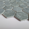 Glass Hexagon Different Color Tile Kitchen Wall Bathroom Backsplash Solid Glass Mosaic Tiles