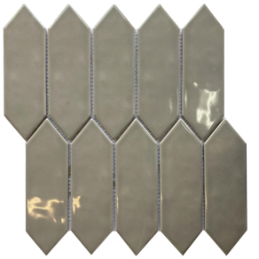 DS Modern Design Stainless Steel Backsplash Kitchen Bath Room Inkjet Leaf Shaped Mosaic Floor Tiles