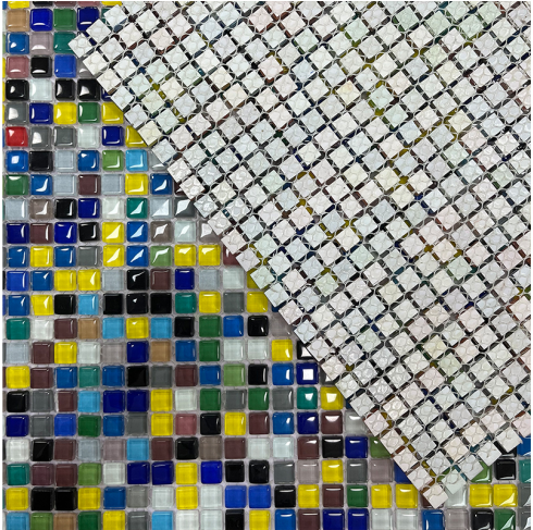 Colorful Glass Mosaic Glass Use for Wall Backsplash And TV Background And Bath Room Wall Glassed Mosaic