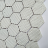 Glass Hexagon Different Color Tile Kitchen Wall Bathroom Backsplash Solid Glass Mosaic Tiles