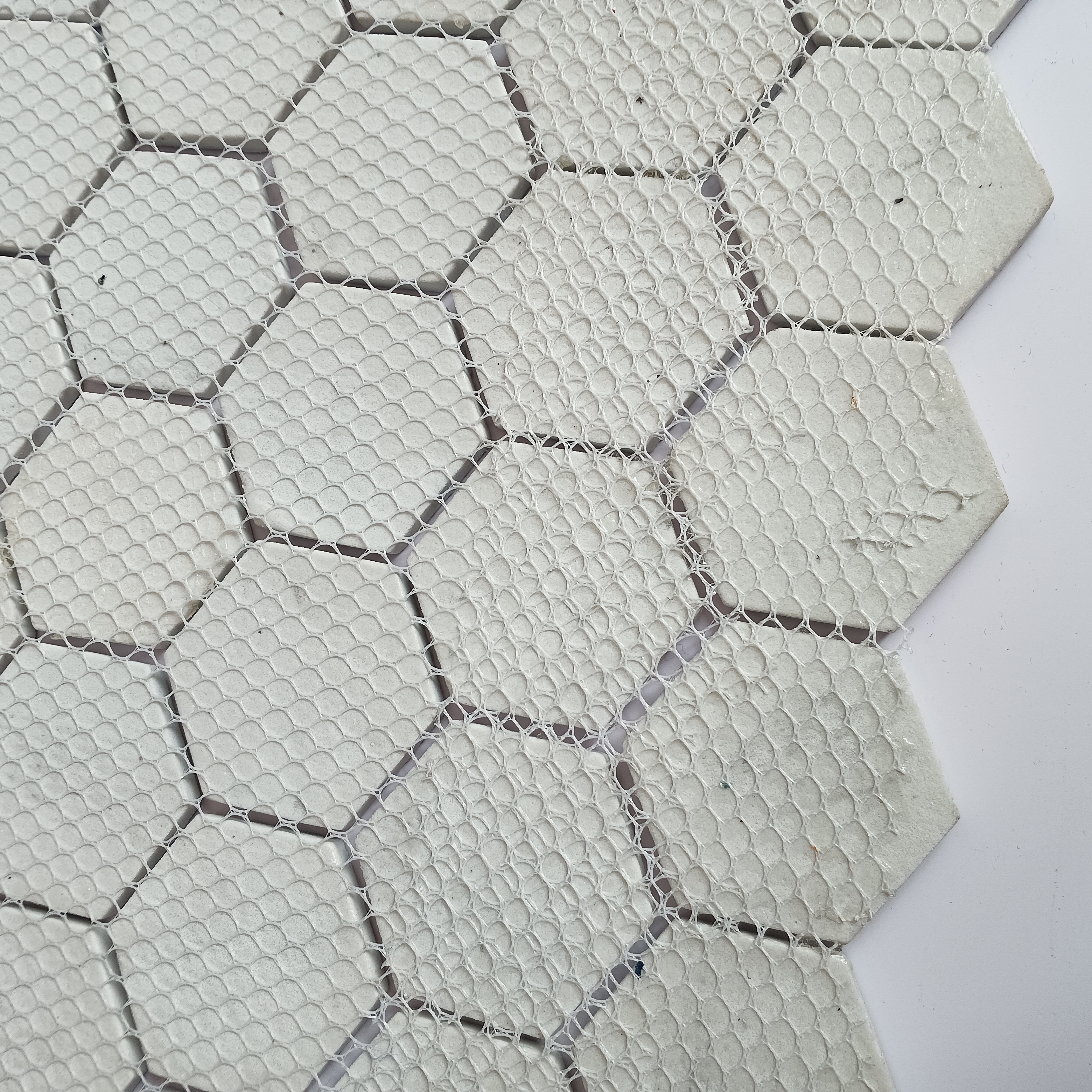 Glass Hexagon Different Color Tile Kitchen Wall Bathroom Backsplash Solid Glass Mosaic Tiles