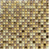 Mini Square Shape Mosaic Glass Sheets Crystal Ice Crackle Glass Mosaic Tiles