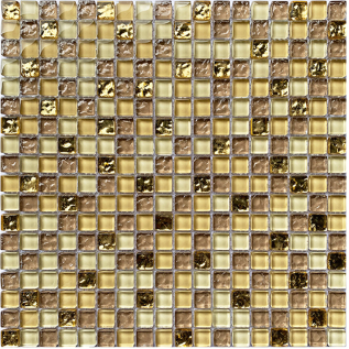 Mini Square Shape Mosaic Glass Sheets Crystal Ice Crackle Glass Mosaic Tiles