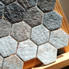 Glass Hexagon Different Color Tile Kitchen Wall Bathroom Backsplash Solid Glass Mosaic Tiles