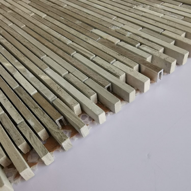 Mini Size Strips Different Length Size Natural Marble Mosaic Tiles