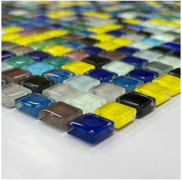 Colorful Glass Mosaic Glass Use for Wall Backsplash And TV Background And Bath Room Wall Glassed Mosaic